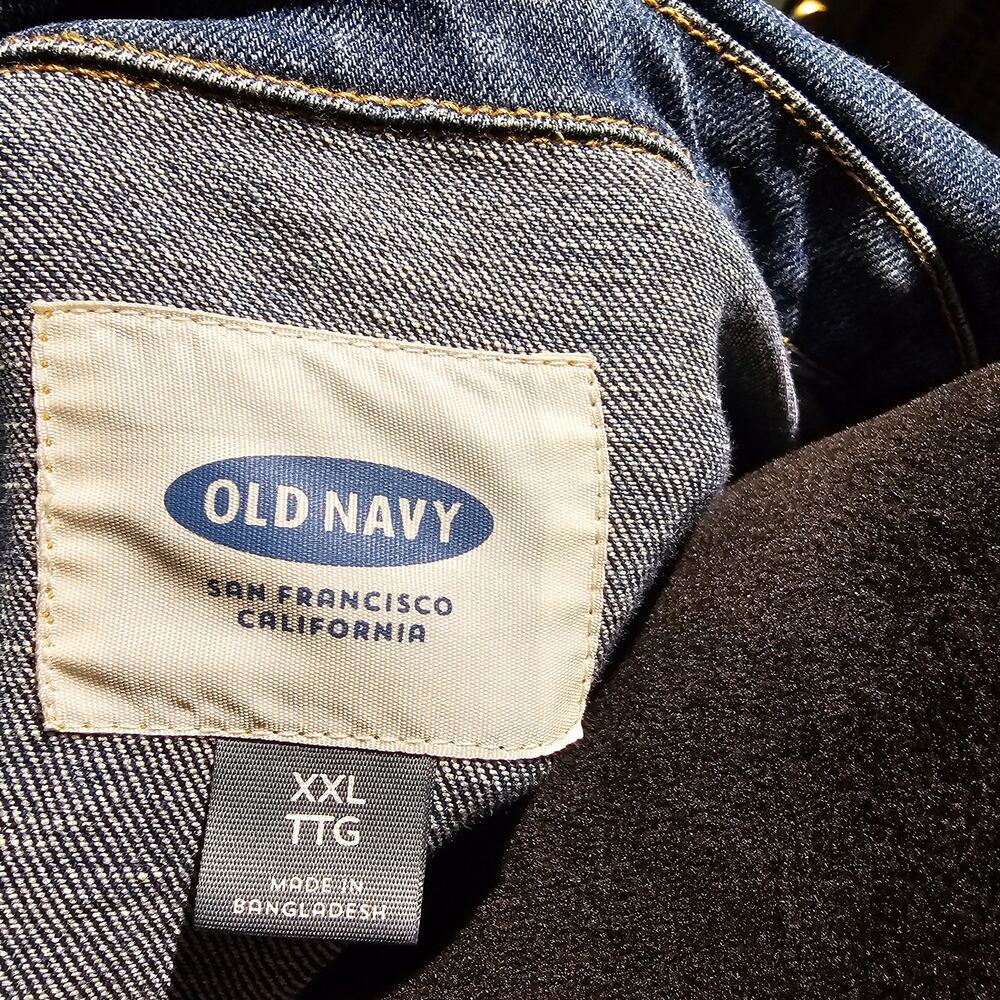 Old Navy Jean Jacket XXL Denim Classic Trucker Layering Street Style Jacket - Picture 5 of 12